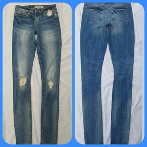 ASOS Noisy May LUCY SUPER SLIM skinny jeans w/destruction distressing NWT